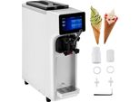 Eiscrememaschine, 10-20 L/St. Produktion - Kommerzielle Softeismaschine mit Kompressor 430 W - 1000 W Speiseeisbereiter - LCD-Bildschirm - Reinigungsautomatik - Gastronomie Softeismaschine Desktop