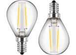 Blulaxa Led-Filamento-Lampada, G45, Eek: F, E14, 4,5 W, 470 Lm, 4000 K, 2 StüCk
