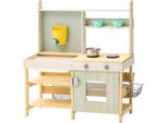 Cucina Di Fango Premium Per Bambini - Cucina Da Gioco In Legno Con Accessori - 890X990X380 Mm - Giocattolo In Legno Perfetto Per Il Gioco Educativo - Divertimento Educativo Per Bambini