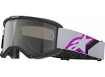 Occhiali Vision 5 Corp, Alpinestars (Nero/Grigio/Viola/Bianco, Plexi Argentato A Specchio) 2026
