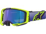 Occhiali Vision 8 Corp, Alpinestars (Giallo Fluo/Viola, Plexi Blu A Specchio) 2026