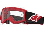 Occhiali Vision Otg, Alpinestars (Rosso/Nero/Bianco, Plexi Trasparente) 2026