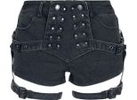 Punk Rave Short Ladies Stretch Tight Shorts Nero S