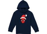 Spider-Man - Felpa Con Cappuccio Per Bambini, Pullover TV22066 (152-158) (Navy)