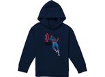 Capitan America - Felpa Con Cappuccio Per Bambini, Pullover TV22187 (152-158) (Navy)