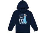 Frozen - Felpa Con Cappuccio "Bright Like Elsa"" Per Bambini, 10° Compleanno TV22555 (116) (Navy)"