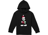Disney - Maglia Con Cappuccio Per Bambini, Disegno Natalizio TV22262 (152-158) (Nero)