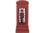 Decorazione Natalizia Clayre & Eef Con Luci Led E Musica 9X9X21 Cm Plastica Rossa