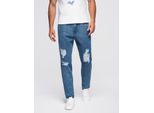 Jeans Da Uomo Carrot Fit Con Lavaggio Indaco Xl