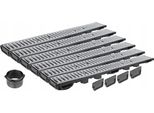 Drenaggio Lineare H55 Zincato Griglia Fino A 1,5 Tonnellate A15 Set 6M Aquer