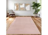 Tappeto Rosa Morbido E Accogliente Per Il Soggiorno, La Camera Da Letto, La Stanza Dei Bambini Dimensioni - 140 X 200 Cm