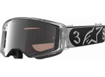 Occhiali Supertech Vision DNGR38 Xxv, Alpinestars (Nero/Argento, Plexi Argentato A Specchio) 2026