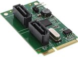 Inline Mini-Pcie 2.0 Karte - 2X Sata 6Gb/S - Raid 0,1,SPAN
