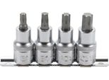 Bgs 8886 Set Di Bussole Con Attacco Quadro 12,5 Mm (1/2") | Profilo A T (Per Torx) T40 - T55 | 4 Pz."