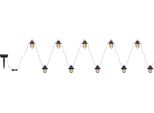 Globo Lighting Catena Luminosa Solare In Plastica Nera, 100X Led