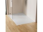 Emke Piatto Doccia Flat Rectangular 140X90Cm Piatto Doccia Con Struttura Antiscivolo In Look Pietra Bianca