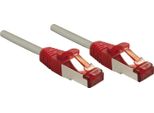 Lindy Cavo Patch Cat6 Crossover S/Ftp Grau/Rot 3,00M