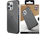 Raptic X-Doria Clear Case Custodia Blindata Per Iphone 14 Pro Grigio
