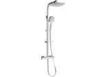 Mexen CQ33 Set Doccia Esterno Con Soffione E Miscelatore Termostatico, Cromo - 772503395-00