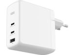 Ksix Pps Gan 100W Caricabatterie Da Parete Multiporta Usb-A E Usb-C Taglia Unica