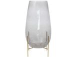Bodenvase KAYOOM Glasvase Saigon 325, grau, B:25cm H:47cm T:25cm Ø:0cm, Glas, Vasen