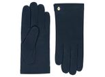 Roeckl Handschuhe - Handschuh Odessa aus Leder - Gr. 7 - in Blau - für Damen