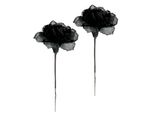 Kunstblume I.Ge.A. "Amaryllis 2Er Set", Schwarz, B:16Cm H:60Cm L:12Cm, Polyester, Kunstpflanzen, 60Cm Blumen Zweig Dekozweig Weihnachtsdeko Weihnachtsblume Deko