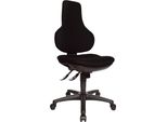 Topstar® EPO20BC0 Drehstuhl Ergo Point Ohne Armlehnen Schwarz