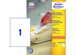 Avery L4735REV-100 - Bianco - Rettangolo Arrotondato - A4 - Carta - Universale - Rimovibile (L4735REV-100)