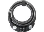 Contec Number.Cable.Lock Ecoloc 12 Mm X 185 Cm, Nero