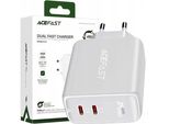Acefast Caricatore Di Rete 2X Usb Tipo C 40W, Pps, Pd, Qc 3.0, Afc, Fcp Bianco (A9 Bianco)