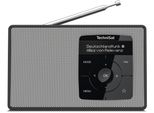 Technisat Digitradio 2 - Radio Dab+/Fm Portatile A Batteria (Con Streaming Audio Bluetooth, Funzione Sveglia, Display Oled, Presa Per Cuffie, Altoparlante 1 W Rms) Nero/Bianco