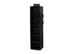 Organizzatore Per Armadi - Contenitore Pensile - 6 Scomparti - Tessile - Nero