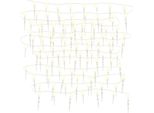Vidaxl Catena Luminosa Icicle 100 Led Bianco Caldo 10 M Pvc Acrilico