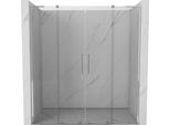 Mexen Velar L Duo Porte Doccia Scorrevoli 170 Cm, Trasparente, Cromo - 871-170-003-02-01