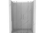 Mexen Velar L Duo Porte Doccia Scorrevoli 160 Cm, Trasparente, Cromo - 871-160-003-02-01