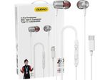 Dudao X1Prot Cuffie Cablate Intrauricolari Usb-C 1.2 M - Bianco