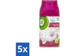 Air Wick Freshmatic – Ricarica Per Deodorante Per Ambienti – Giglio & Satin – 250 Ml - Confezione Risparmio - 5 Pezzi