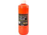 Textile Colour Vernice Tessile Semicoprente - Arancione Neon, 500Ml