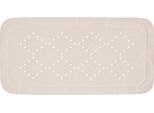 Tappeto Doccia Spirella Tappeto Da Bagno Tappeto Da Bagno Antibatterico Antiscivolo Con Ventose - Alaska Bianco Neve - Circa 36 X 71 Cm