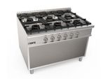 Saro Piano Cottura A Gas Base Aperta 6 Fuochi Modello Lq / Cug6Ba