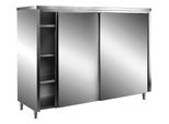 Armadio Saro 2000X600X2000Mm Con 2 Porte Scorrevoli In Acciaio Inox