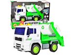 Malplay Camion Giocattolo Della Nettezza Urbana Ribaltabile+Contenitore Dei Rifiuti Auto Interattiva Con Luci E Suoni Da 3 Anni