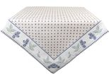 Tovaglia Clayre & Eef 150X250 Cm Beige Blu Cotone Animali Della Foresta D'autunno