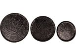 Set Di 3 Vassoi Da Portata Clayre & Eef Ø 40 Cm Alluminio Nero