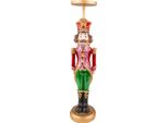 Clayre & Eef Portacandele Schiaccianoci 11X10X42 Cm Verde Rosso Plastica