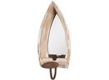 Specchio Clayre & Eef 15X17X36 Cm Legno Beige