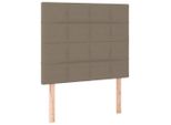Vidaxl Testiere 2 Pezzi Tessuto Taupe 100X5X78/88 Cm