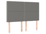 Vidaxl Testiere 4 Pz. Tessuto Grigio Scuro 72X5X78/88 Cm