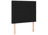 Vidaxl Testiere 2 Pezzi Nero 100X5X78/88 Cm Tessuto